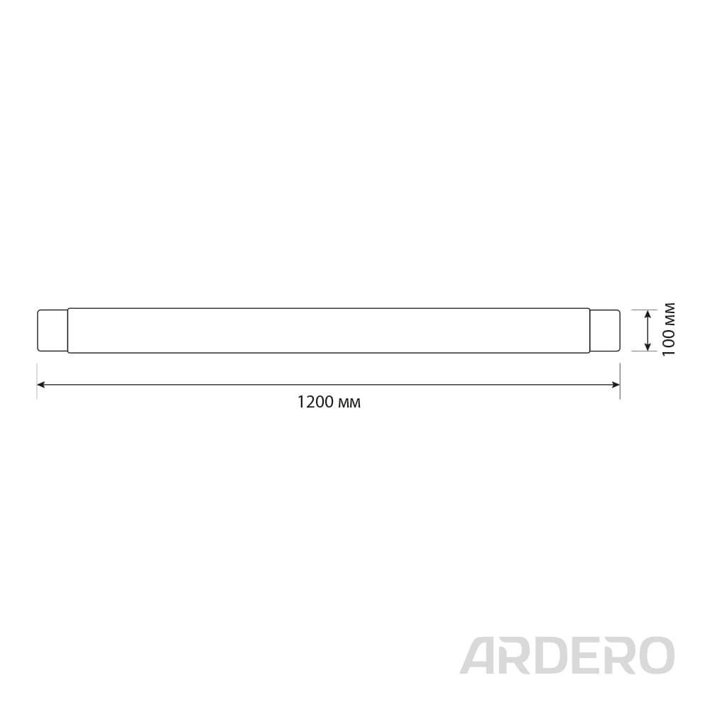 Світлодіодний лінійний світильник Ardero AL5020 100Вт 4000K призма Харьков - изображение 3