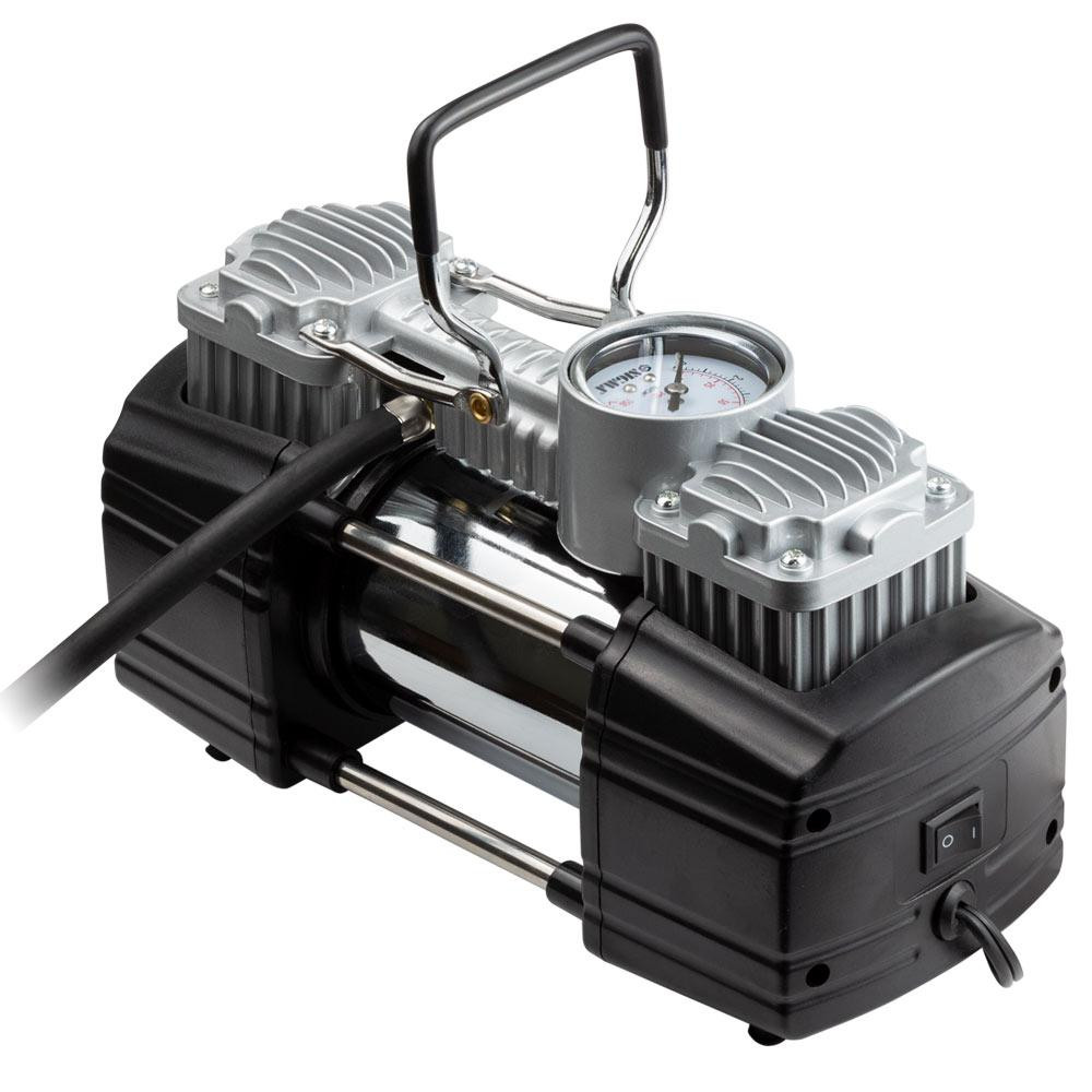 Компресор автомобільний 12 В 300 Вт 25 А 60 л/хв 10бар сумка перехідник на клеми SIGMA (6170281) Київ - фото 7