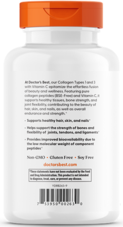 Коллаген 1 и 3 типа Doctors Best Types 1 and 3 with Peptan 240 капс Киев