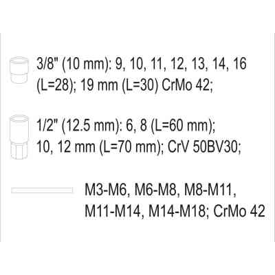 Екстрактор Yato YT-06033 набір 17шт (YT-06033) Вінниця