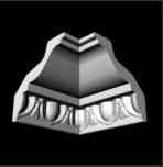 Потолочный плинтус 2м   GP-10  78х71х2000mm Днепр