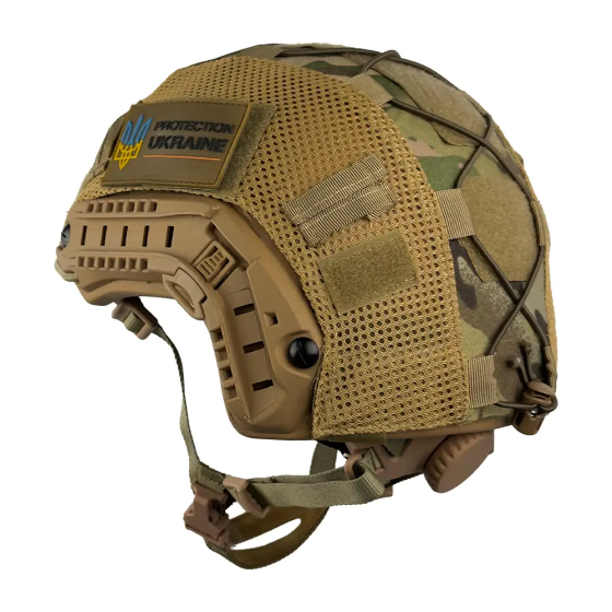 Защитный кевларовый шлем Fast Helmet NIJ IIIA (Койот) + Кавер (Мультикам) S Винница