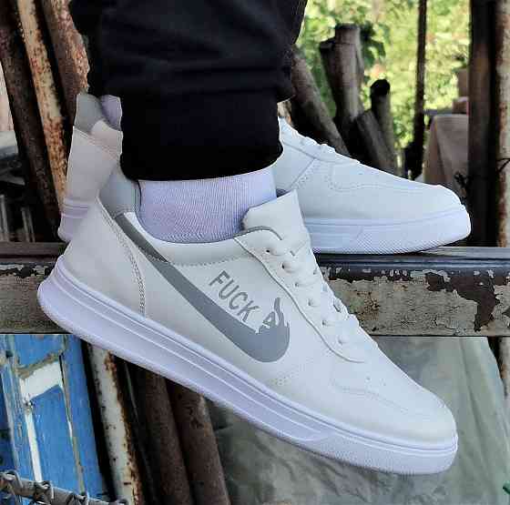 Кросівки Nike Білі Чоловічі Форси Найк FUCK (розміри: 40,41,42,43,44) Дніпро