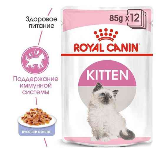 Royal Canin Kitten Instinctive Jelly (Рояв Канин Кіттен Інстиктив желе) вологий корм для кошенят з 4 місяців 0.085 кг. Запоріжжя