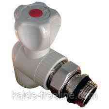 Кран радіаторний поліпропіленовий Koer ∅20 1/2" кутовий з антипротечкою Харків