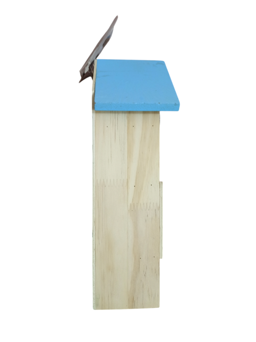 Дерев'яний будиночок для комах, бджіл та мурах 20х12,2х12,2 см з підвісним кріпленням Німеччина блакитний Київ - фото 7