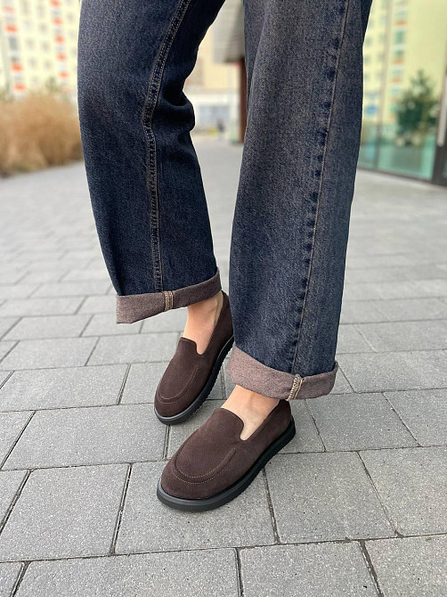 Zemira Балетки жіночі M.KRAFT T-79 коричневі (весна-осінь, замша натуральна) (5789) Коломыя - изображение 5