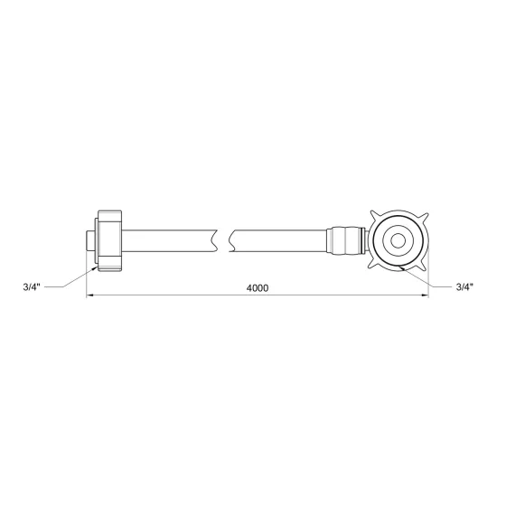 Шланг заливання Thermo Alliance Standart для пральної машини 400 см SD095W400 Київ