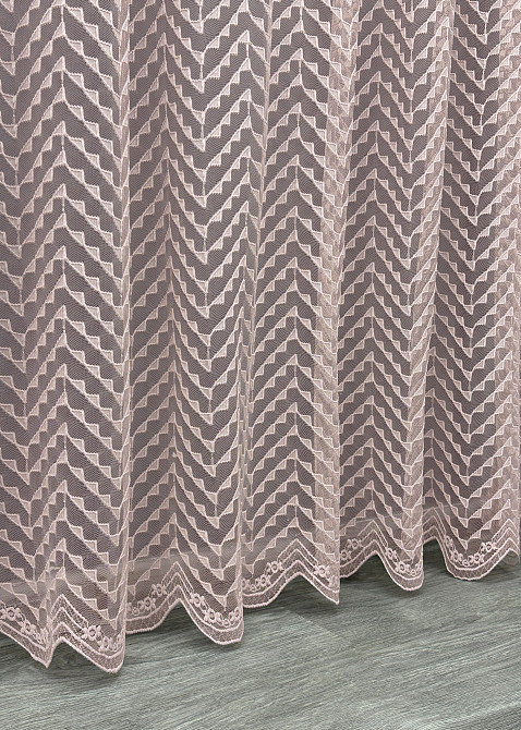 Тюль Гіпюр колір пудровий 1880т Київ - фото 6