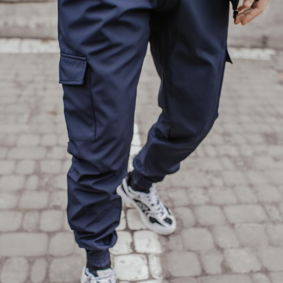 Костюм Softshell куртка с капюшоном и штаны с манжетами софтшел синий Easy XL Одесса
