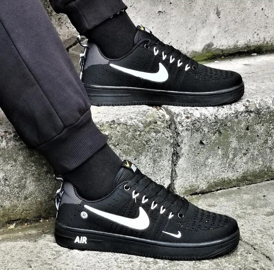 Кросівки Nike Force Чорні Чоловічі Форси Найк (розміри: 40,41,42,43) Дніпро - фото 1