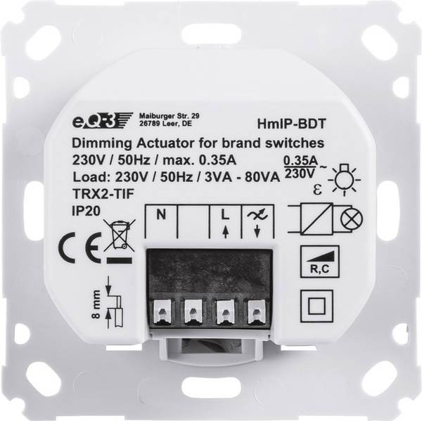 Інтелектуальний димер Homematic IP HmIP-BDT (143166A0A) для прихованого монтажу, 80 ВА Київ - фото 7