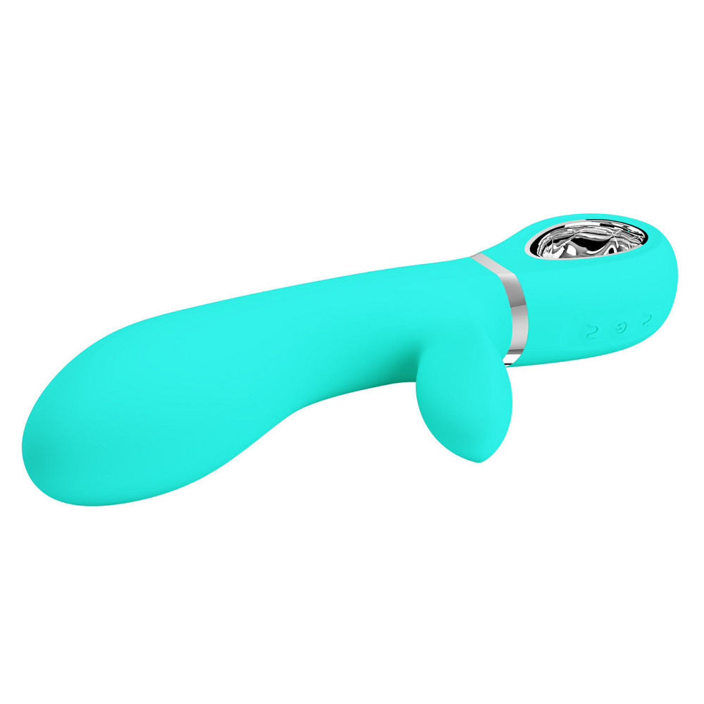 Вибратор с мягкой головкой и клиторальной стимуляцией Pretty Love - Thomas USB Green, BI-014621-3 Sex Aura Киев - изображение 8