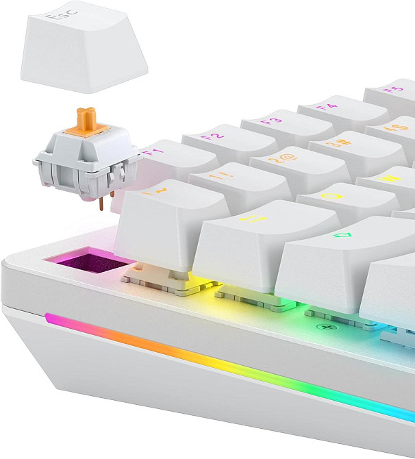 Механические тактильные переключатели Glorious Panda 36 шт 49g 3‑pin для GMMK и Numpad с заводской смазкой Киев - изображение 6