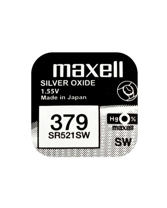 Батарейка MAXELL SR521SW 1PC EU MF (379) A 1шт (M-18293000) (4902580132194) Київ - фото 1