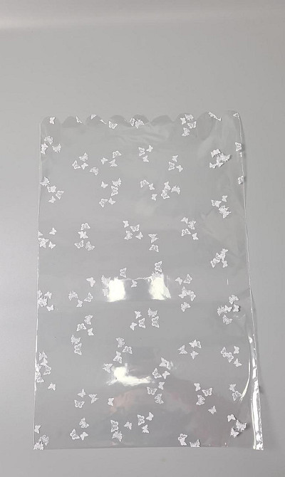 Пакет із малюнком для пакування подарунків (30*50) No393 (4) (ажурний) "Метелик" (100 шт.) Харків - фото 1