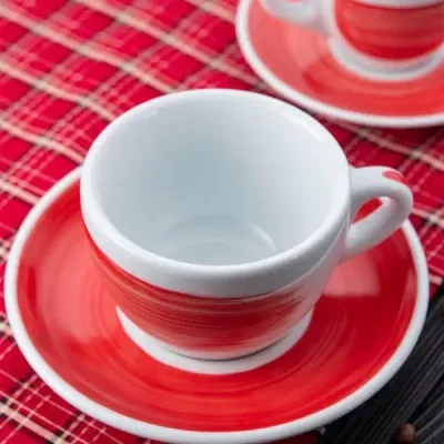 Чашка Ancap cappuccino 180 мл, серія Verona Millecolori Red (35118) Винница