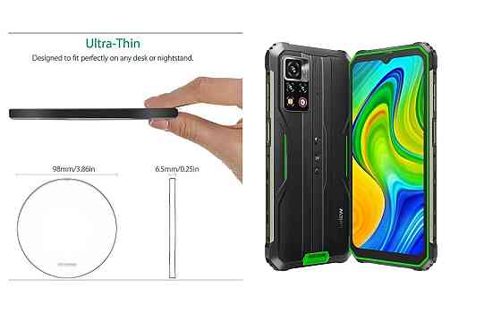 Беспроводное зарядное устройство Copper до 30W для Blackview BV9800 Pro, USB-C, LED Киев