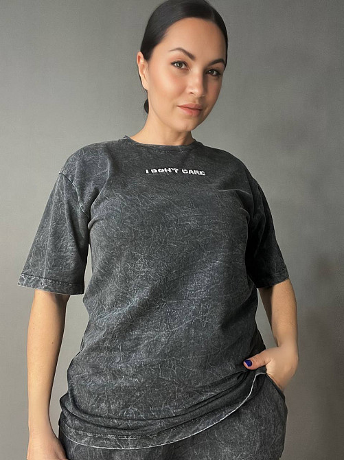 Костюм женский Coast Moda 4351 брюки с футболкой с вышивкой графит, графит, S Киев - изображение 12