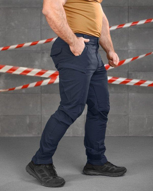 Стрейчевые тактические штаны Cambodia синие дснс  НП5184 Одесса - изображение 2