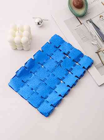 Дождик для фотозоны кубиками с голограммой 2 м на 1 м синий Киев