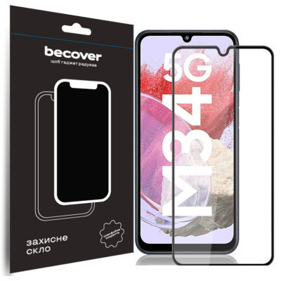 Скло захисне BeCover Samsung Galaxy M34 5G SM-M346 Black (711445) Вінниця - фото 1
