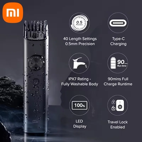 Стайлер для волосся Xiaomi Uniblade Trimmer з насадками Чорний Київ