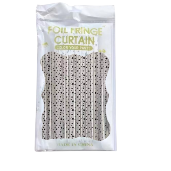 Дощик-штора «Зоряне небо» фольгована для прикраси фотозони, білий Кам'янець-Подільський