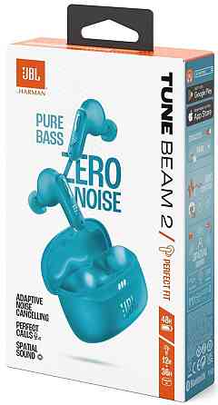 Bluetooth-гарнітура JBL Tune Beam 2 Turquoise (JBLTBEAM2TQE) Бірюзовий Харьков