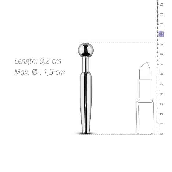 Порожнинний уретральний стимулятор Sinner Gear Unbendable – Hollow Penis Plug, довж.7,5см, діам.12мм Sex Aura Київ