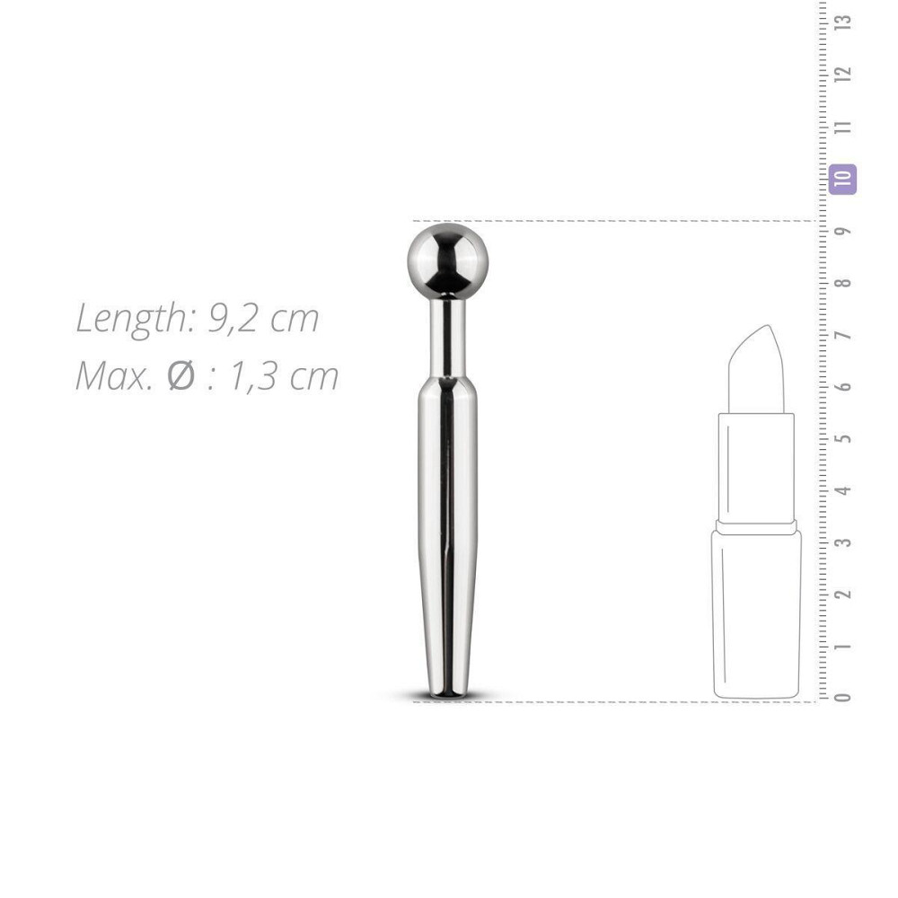 Порожнинний уретральний стимулятор Sinner Gear Unbendable – Hollow Penis Plug, довж.7,5см, діам.12мм Sex Aura Київ - фото 4
