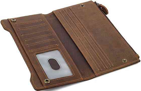 Гаманець Vintage 14596 шкіряний Коричневий Київ