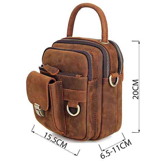 Сумка чоловіча в вінтажному стилі Коричнева (Vintage) Київ