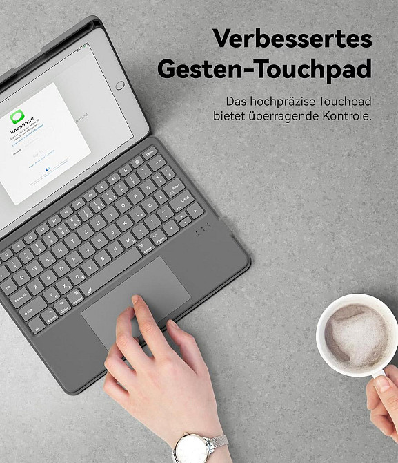 Защитный чехол с Bluetooth клавиатурой для iPad 10.2 (2019/20/21)/pro10.5(2017)/Air 3 10.5 Днепр - изображение 6