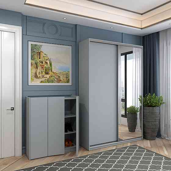 Тумба для обуви Doros Кассель Серый 3 ДСП 97х40х110 (41516225) Львов