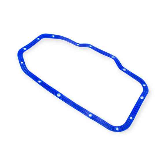 Прокладка ГАЗ 3110, 3302, 2705, 2217 (405, 406, 409), УАЗ 31519, 3163 (силикон) синяя с шайбами поддона Мукачево