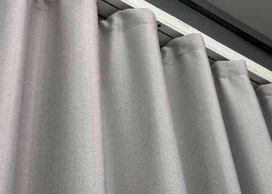 Шторна тканина Шеніл однотонний колір попелястий 1690ш Київ