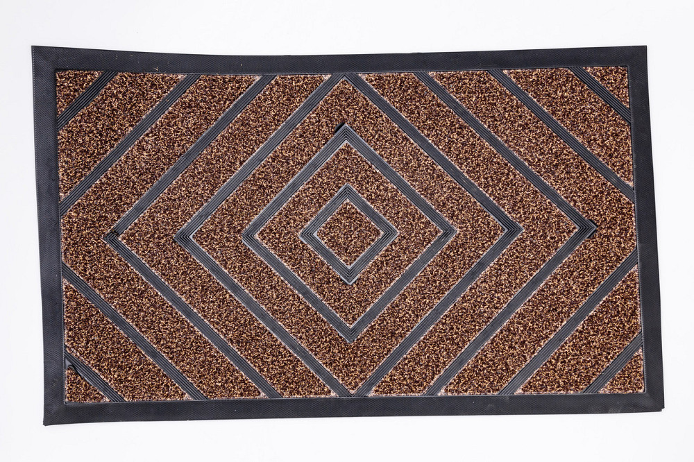 Yiwu Килимок протиковзкий ПВХ з рельєфним малюнком 75×45 см коричневий HP-47-3BR Киев - изображение 1