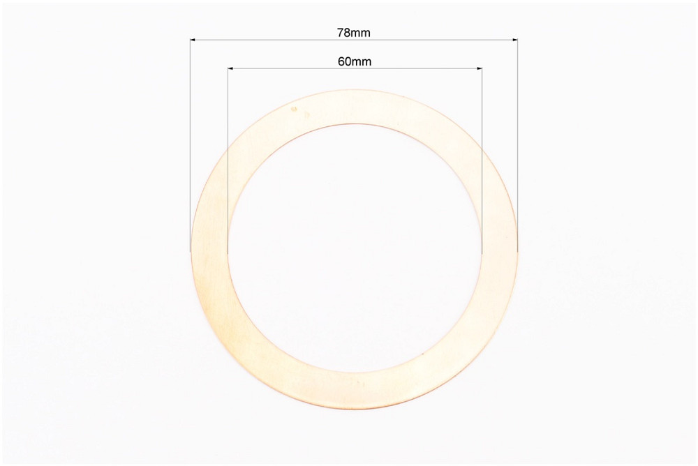 Прокладка головки циліндра 12V, к-кт 2шт, (мідь) Київ - фото 2
