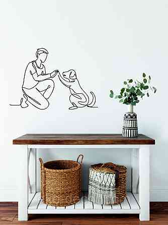 Декоративное настенное Панно «Домашний питомец» Декор на стену 110*75 см, Черный Киев