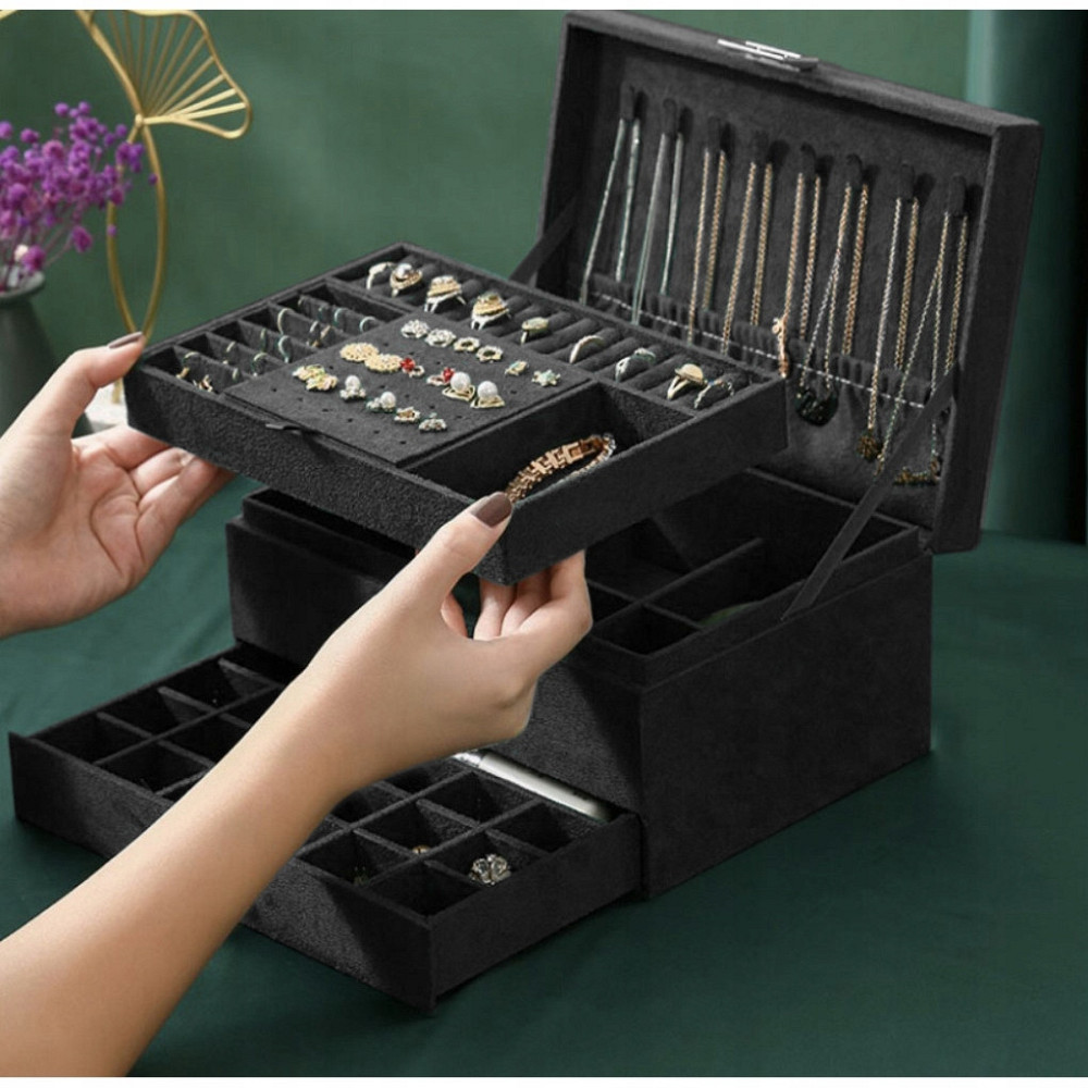 Шкатулка - футляр для хранения драгоценностей с ключом Soulima (22262) Нововолынск - изображение 8