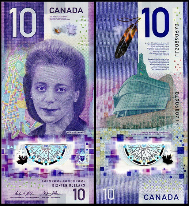 Канада / Canada 10 Dollars 2018 Pick NEW UNC Commemorative *пластик* UNC! Полтава - изображение 1
