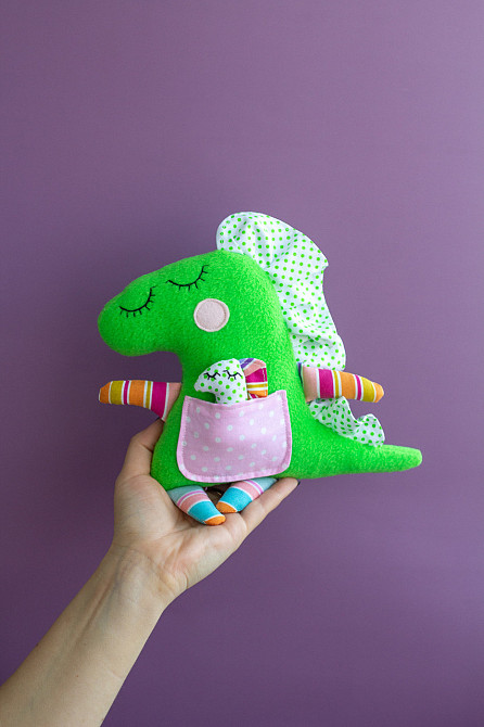 М’яка іграшка сплюшка Дракончик Київ - фото 3