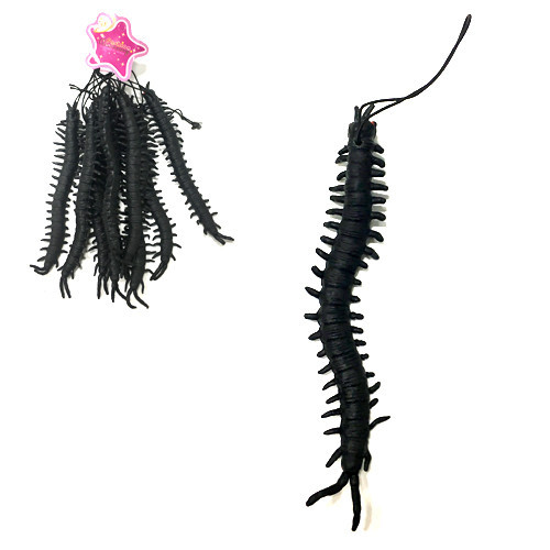 Сороконожка резиновая игрушка 10 шт черная Киев - изображение 1