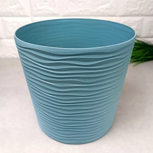 Вазон Ф'южн зі вставкою 16*14,5см низький сизо-блакитний Алеана Житомир