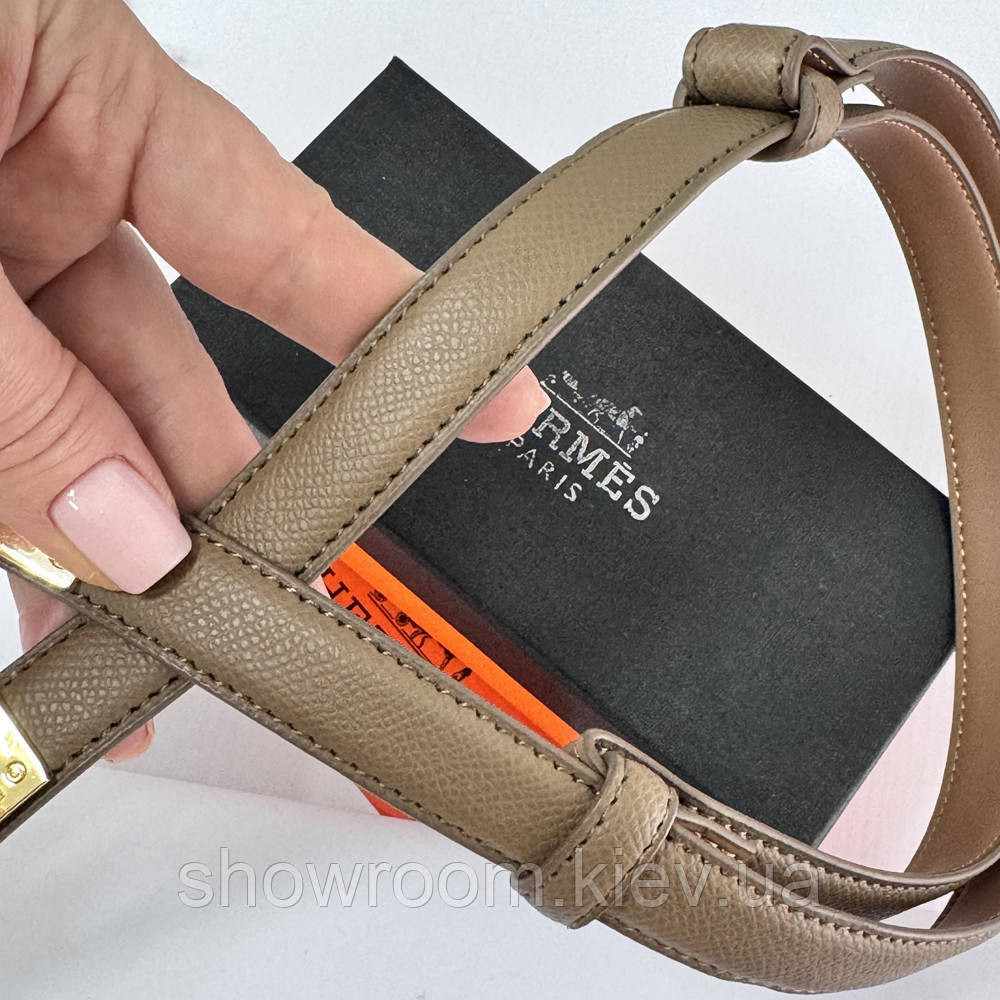 Тонкий жіночий ремінь (280-1) тауп Київ - фото 10