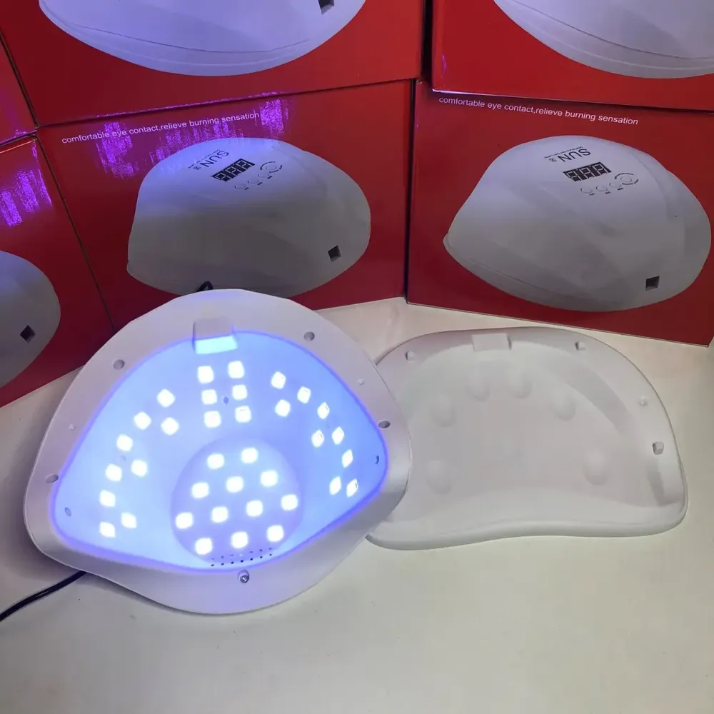 Гібридна UV/LED лампа для манікюру SUN X 54 Вт з пониженням потужності, таймер 10/30/60/99 с, Біла Київ - фото 20