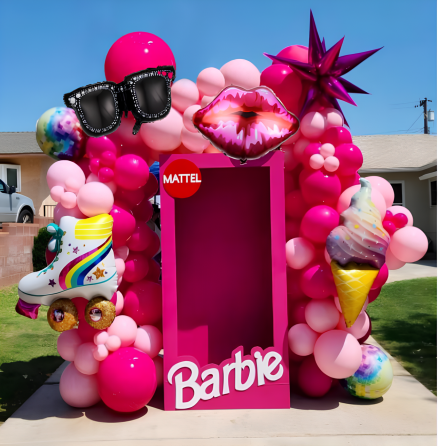 Набір повітряних куль «Barbie», прикраса для дня народження дівчинки Кам'янець-Подільський