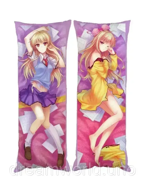 Подушка дакимакура Кошечка из Сакурасо декоративная паровая подушка для обнимания 50х170 Харьков - изображение 1