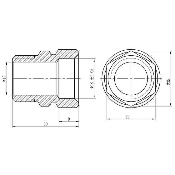 Муфта обтискна Thermo Alliance Forte 20х1/2" НР SF172W2015 Київ